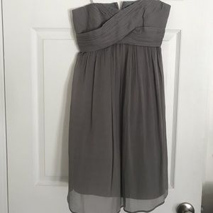 EUC JCrew strapless twist front cocktail dress